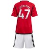 Conjunto (Camiseta+Pantalón Corto) Manchester United Shoretire 47 Primera Equipación 23-24 - Niño